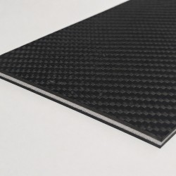 ΠΛΑΚΑ CARBON ΜΕ PVC 2000MM × 1000MM × 6MM